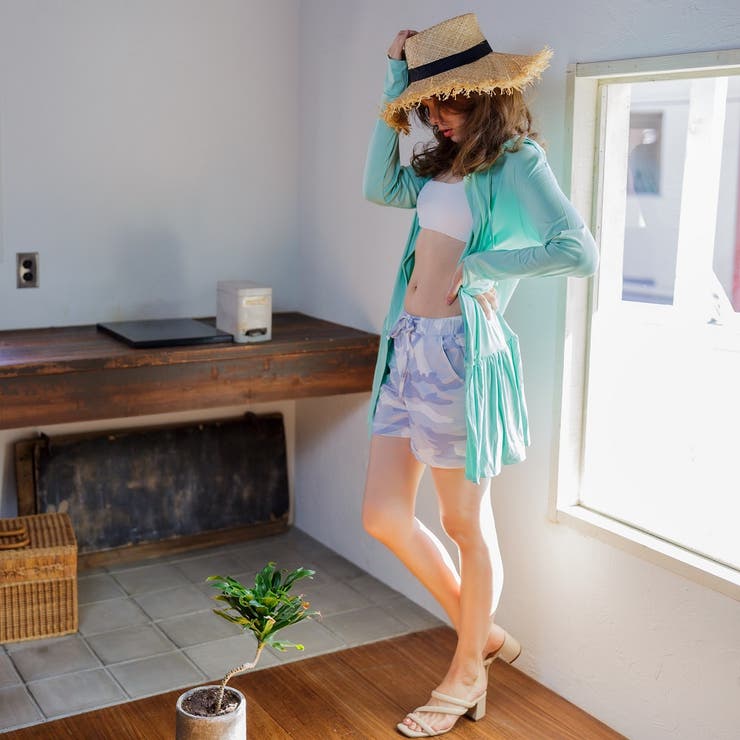 プリント ラッシュガード レディース ショートパンツ  UVカット | FashionBerry | 詳細画像16 