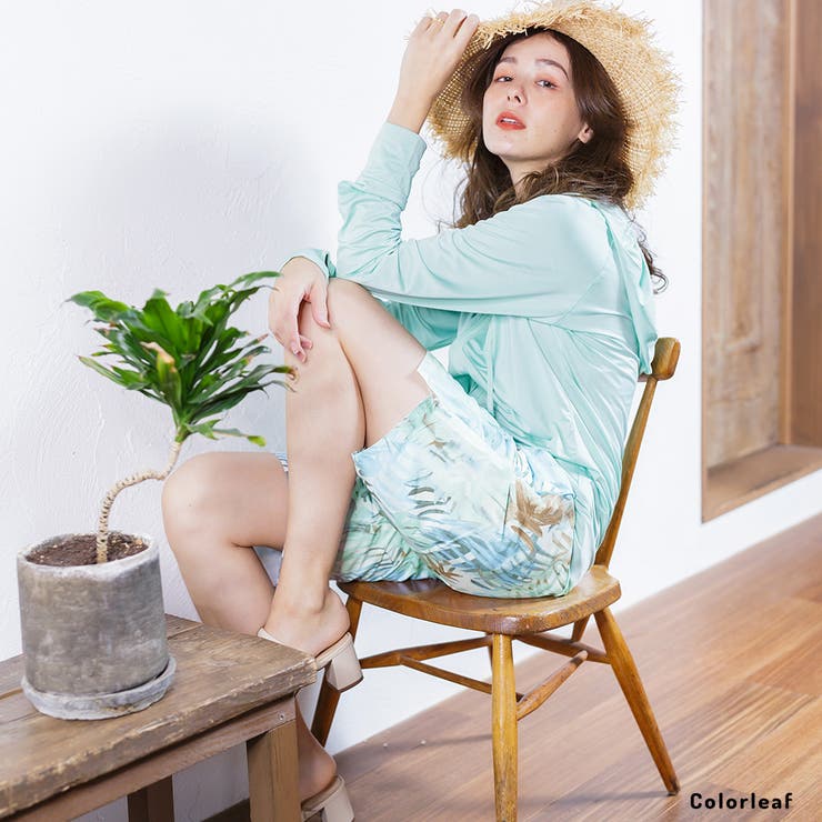 プリント ラッシュガード レディース ショートパンツ  UVカット | FashionBerry | 詳細画像35 