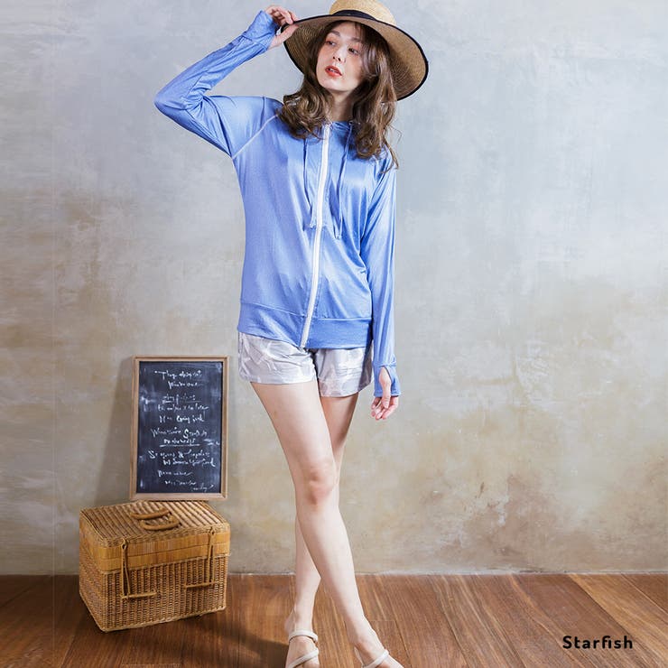 プリント ラッシュガード レディース ショートパンツ  UVカット | FashionBerry | 詳細画像37 