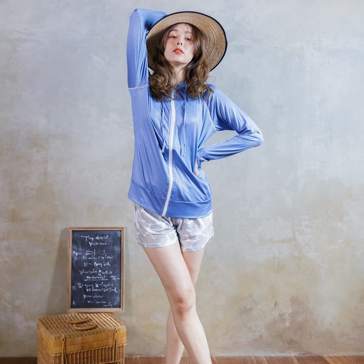 プリント ラッシュガード レディース ショートパンツ  UVカット | FashionBerry | 詳細画像38 