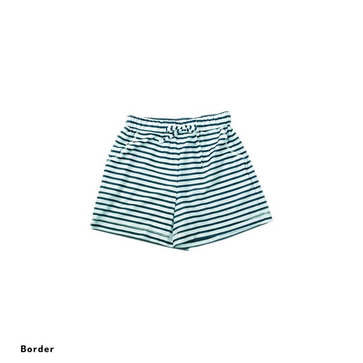 ボーダー | プリント ラッシュガード レディース ショートパンツ  UVカット | FashionBerry