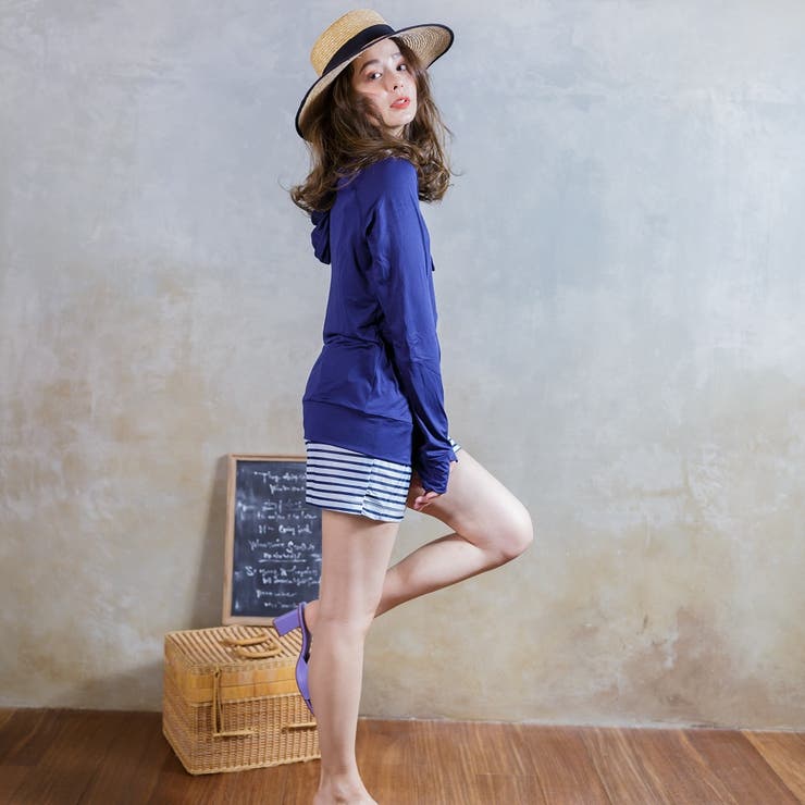 プリント ラッシュガード レディース ショートパンツ  UVカット | FashionBerry | 詳細画像8 