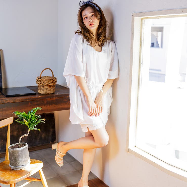 レディース ラッシュガード ドルマンチュニック UVカット | FashionBerry | 詳細画像4 