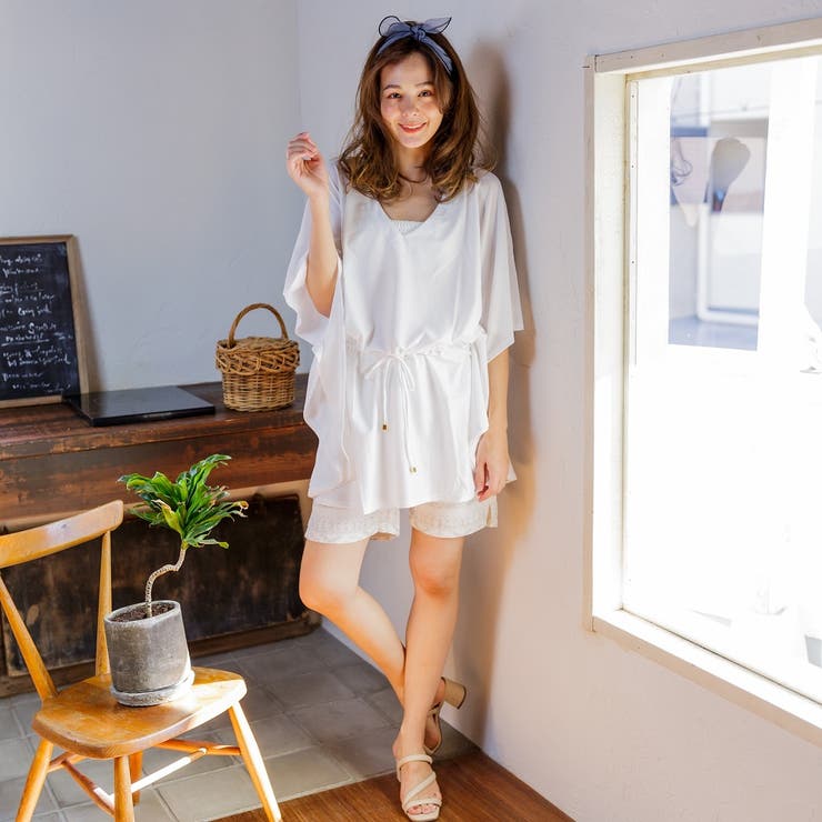 レディース ラッシュガード ドルマンチュニック UVカット | FashionBerry | 詳細画像5 