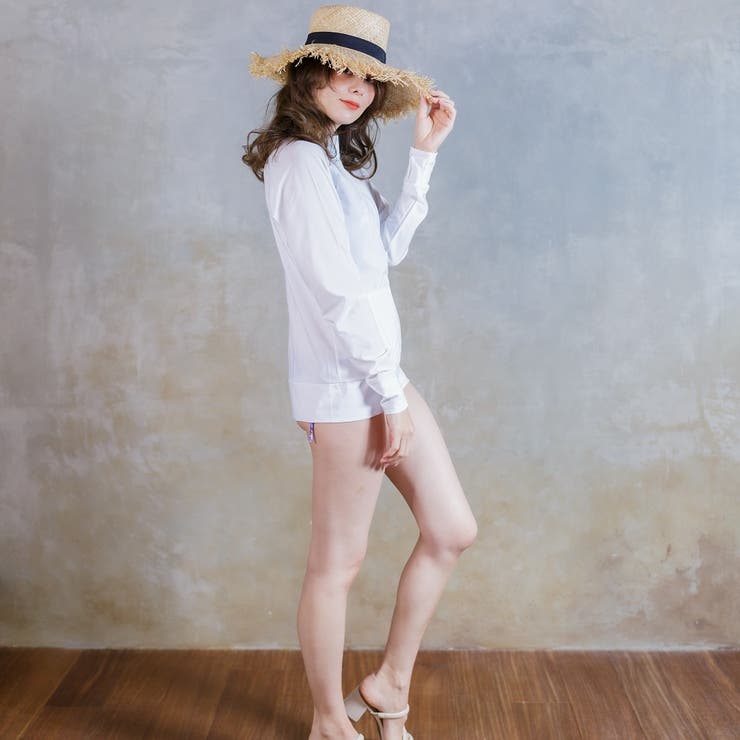 スタンドカラー ラッシュガード レディース UVカット | FashionBerry | 詳細画像6 