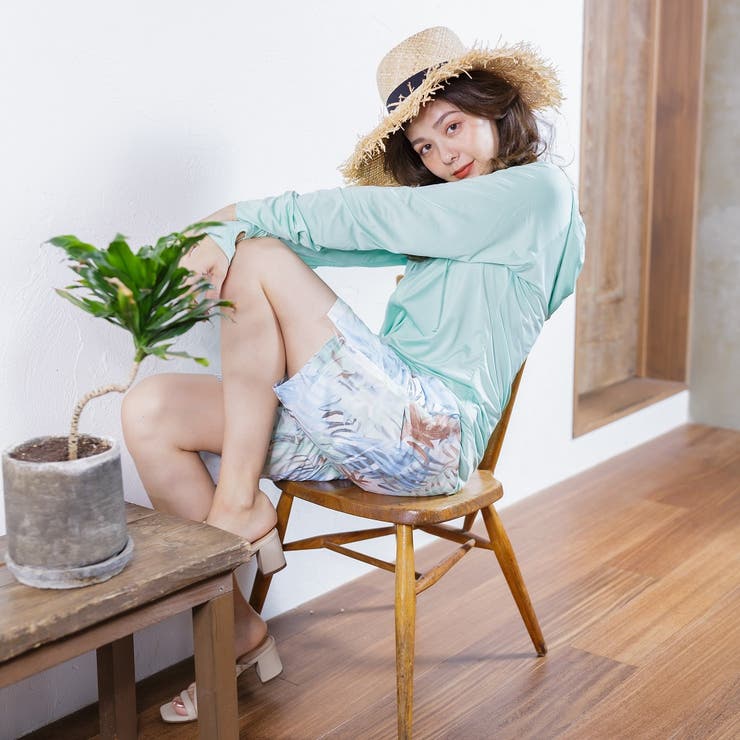 レディース ラフラッシュガードパーカー UVカット | FashionBerry | 詳細画像25 