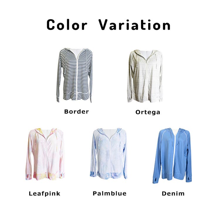 レディース 柄ラフラッシュガード UVカット | FashionBerry | 詳細画像2 