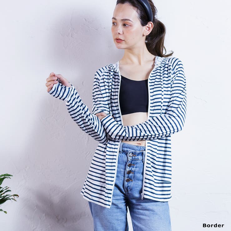 レディース 柄ラフラッシュガード UVカット | FashionBerry | 詳細画像7 