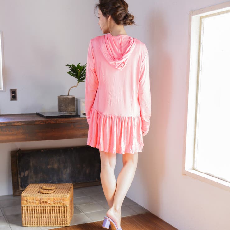 レディース ラフラッシュガードフリルパーカー UVカット | FashionBerry | 詳細画像40 