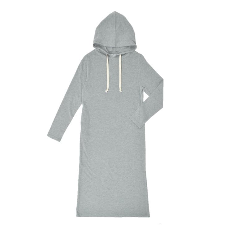 杢グレー | 裏毛スウェットワンピース ルームウェア レディース | FashionBerry