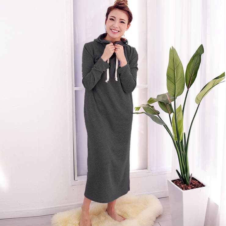 裏毛スウェットワンピース ルームウェア レディース | FashionBerry | 詳細画像5 