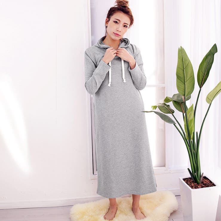 裏毛スウェットワンピース ルームウェア レディース | FashionBerry | 詳細画像8 