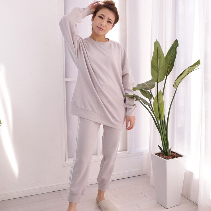 ルームウェア ダンボールニット ラインパンツ | FashionBerry | 詳細画像14 