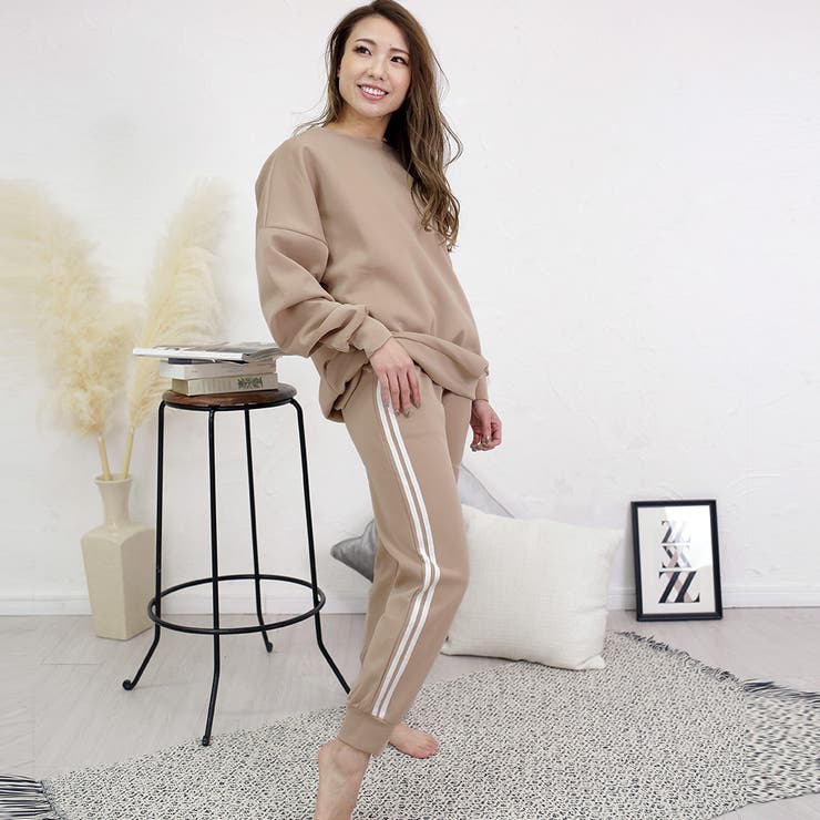 ルームウェア ダンボールニット ラインパンツ | FashionBerry | 詳細画像7 