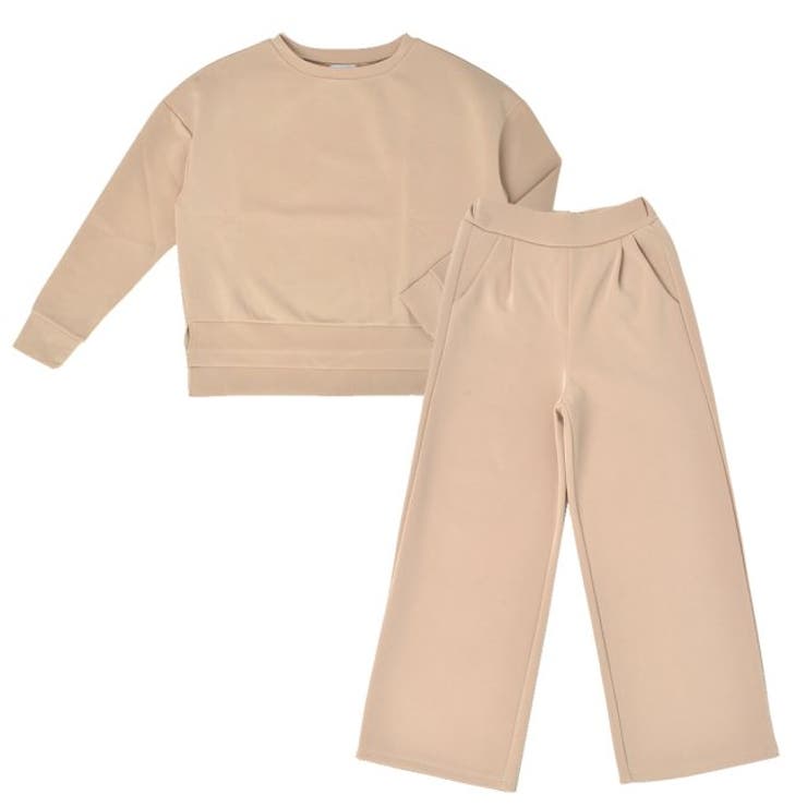 モカ | ルームウェア ダンボールニット ワイドパンツ | FashionBerry