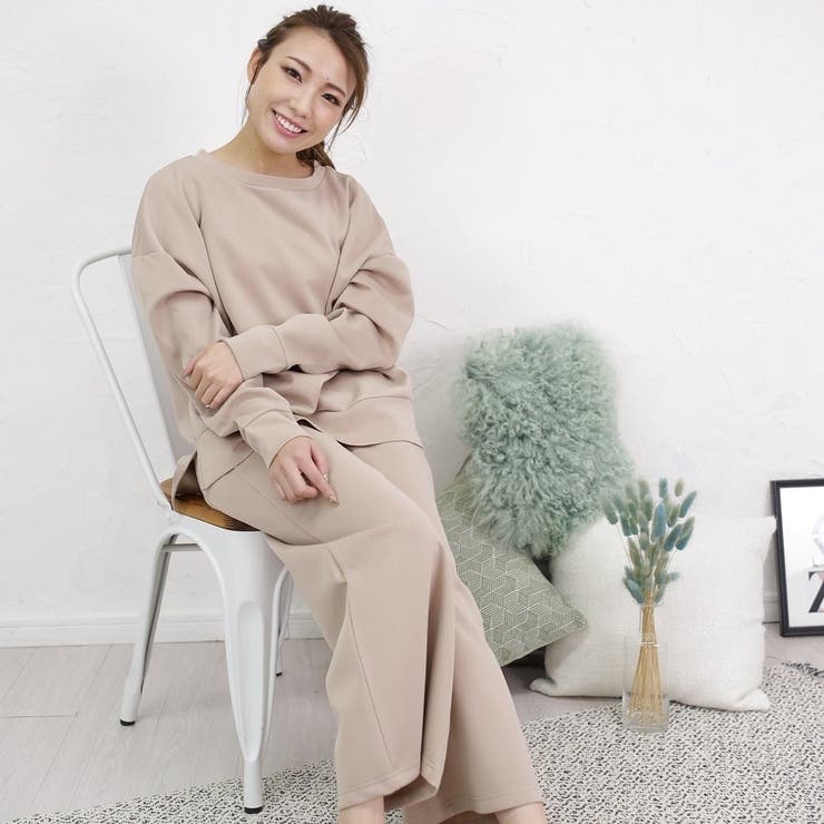 ルームウェア ダンボールニット ワイドパンツ | FashionBerry | 詳細画像14 