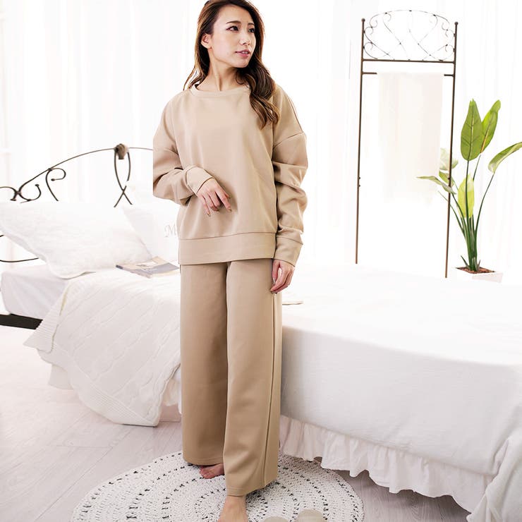 ルームウェア ダンボールニット ワイドパンツ | FashionBerry | 詳細画像7 