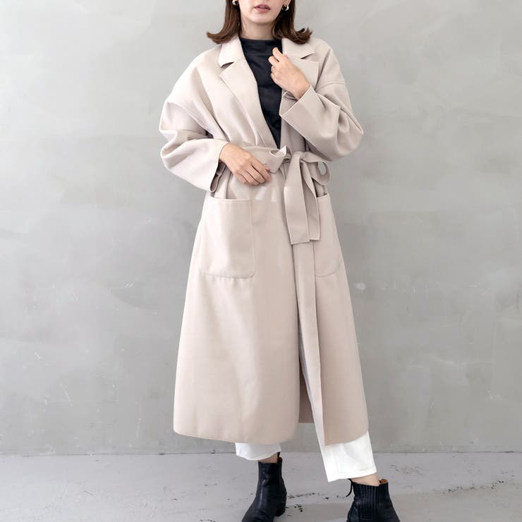 LOEFF サイドスリットマキシコート　＆ISSUE LOEFF サイドスリットマキシコート ＆ISSUE LOEFF/ロエフ＞スリット