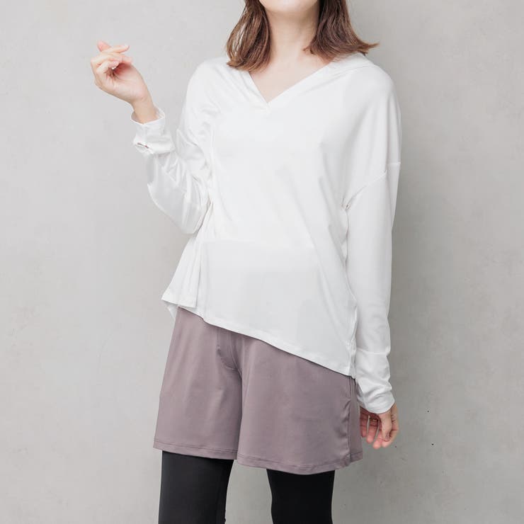 オフ×モカ | UPF50+ ラッシュガードセットアップ レディース | FashionBerry