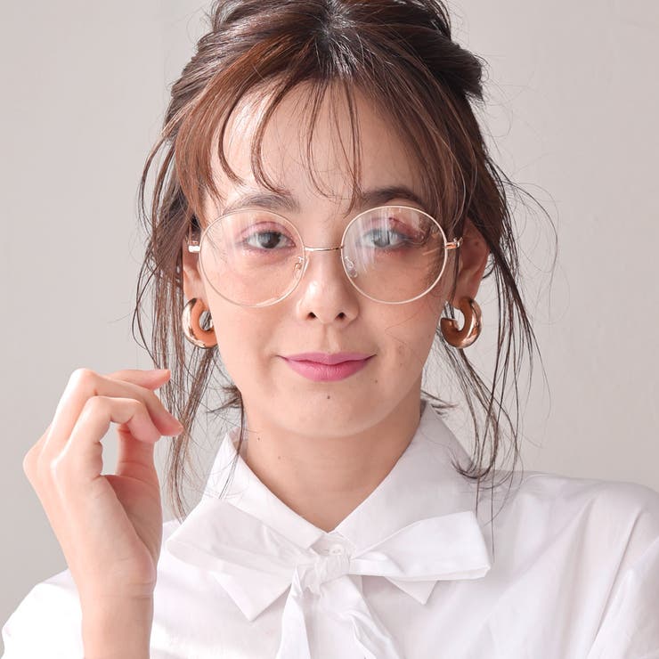 ラウンド メタル 伊達メガネ[品番：FNBW0000947]｜FashionBerry