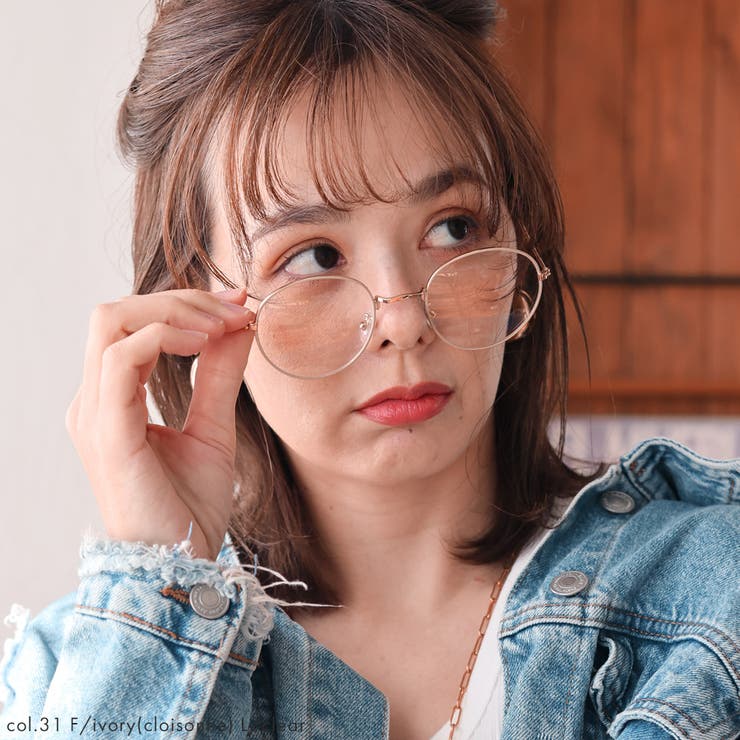 ボストンメタルメガネ メタルフレーム 伊達メガネ WEB限定アイテム | FashionBerry | 詳細画像17 