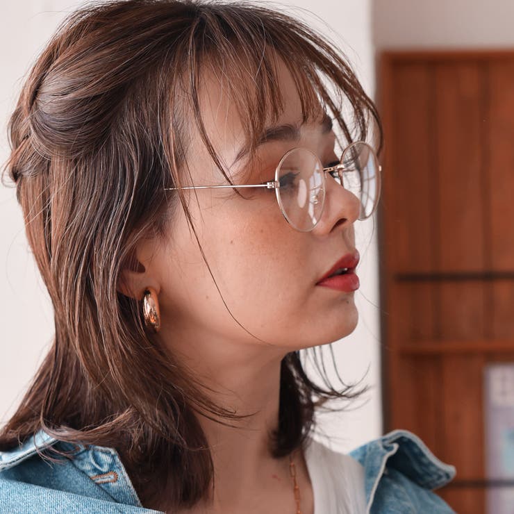 ボストンメタルメガネ メタルフレーム 伊達メガネ WEB限定アイテム | FashionBerry | 詳細画像19 