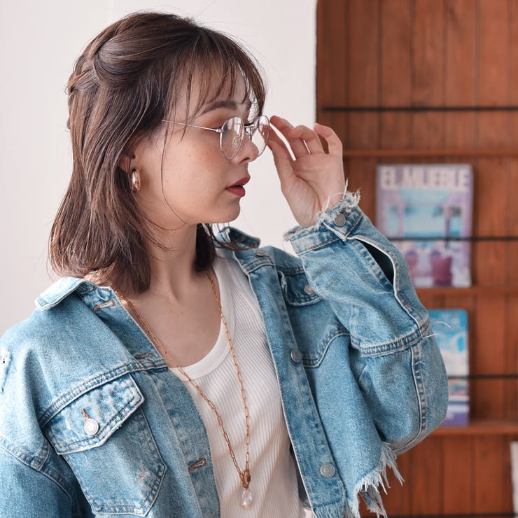 ボストンメタルメガネ メタルフレーム 伊達メガネ WEB限定アイテム | FashionBerry | 詳細画像30 