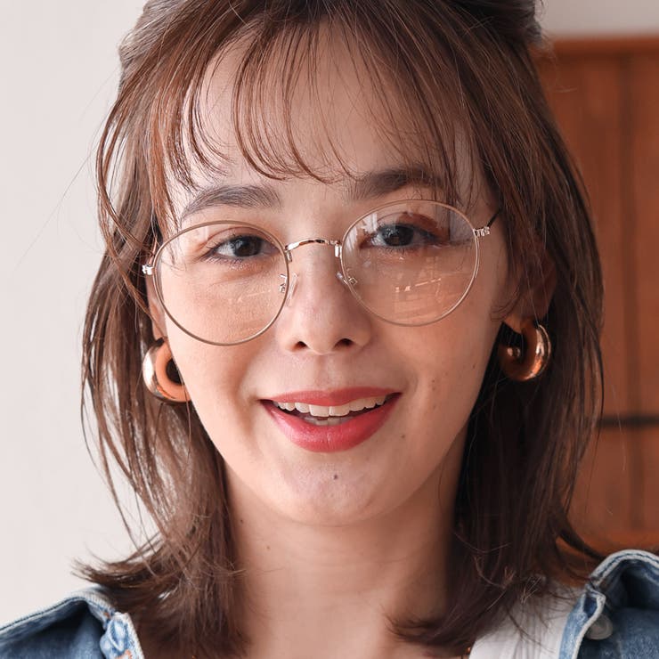 COL.29 ベージュ（七宝）/クリア | ボストンメタルメガネ メタルフレーム 伊達メガネ WEB限定アイテム | FashionBerry