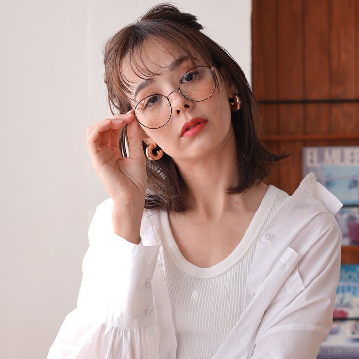 ボストンメタルメガネ メタルフレーム 伊達メガネ WEB限定アイテム | FashionBerry | 詳細画像6 