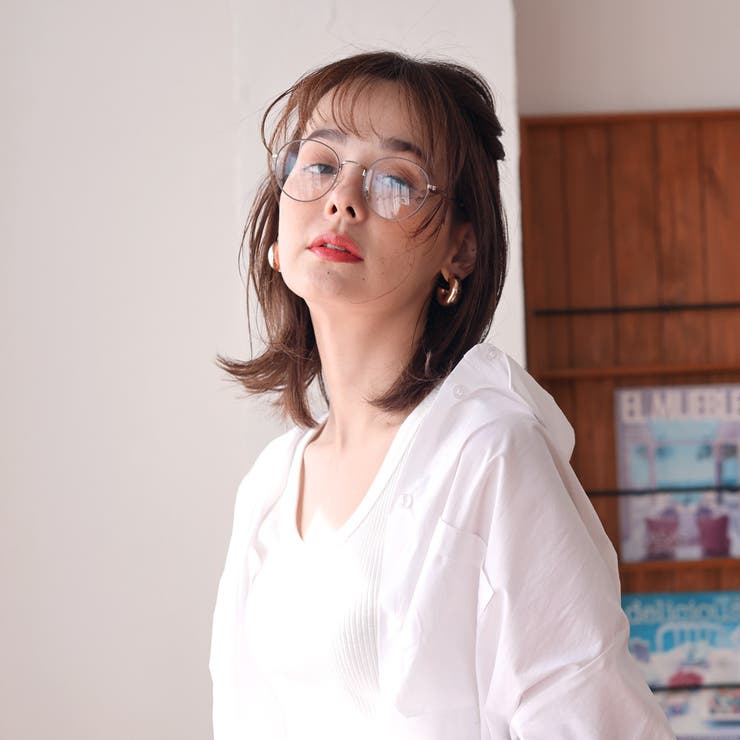 ボストンメタルメガネ メタルフレーム 伊達メガネ WEB限定アイテム | FashionBerry | 詳細画像9 