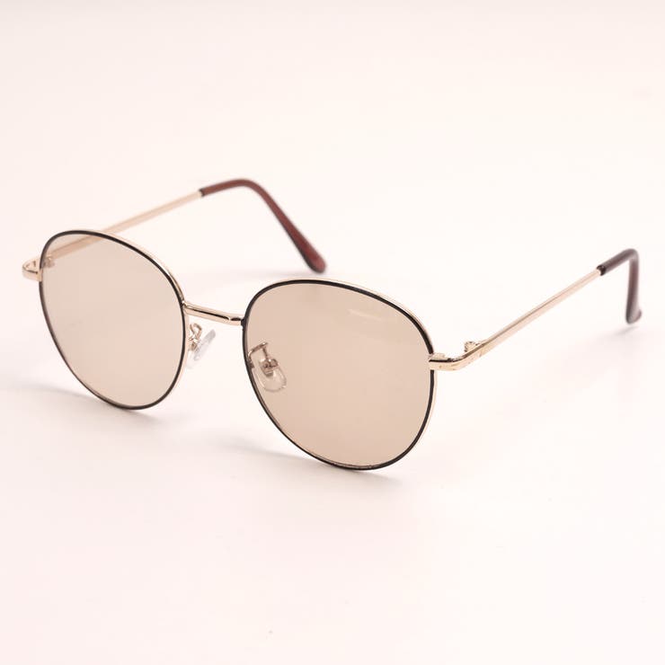 ボストン型 サングラス メタルフレーム カラーレンズ WEB限定