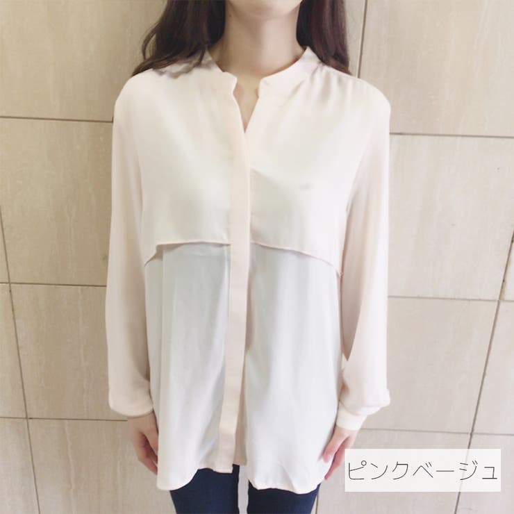 レイヤードとろみシャツ シアーシャツ 品番 Fsbw Fashion Box ファッションボックス のレディースファッション通販 Shoplist ショップリスト