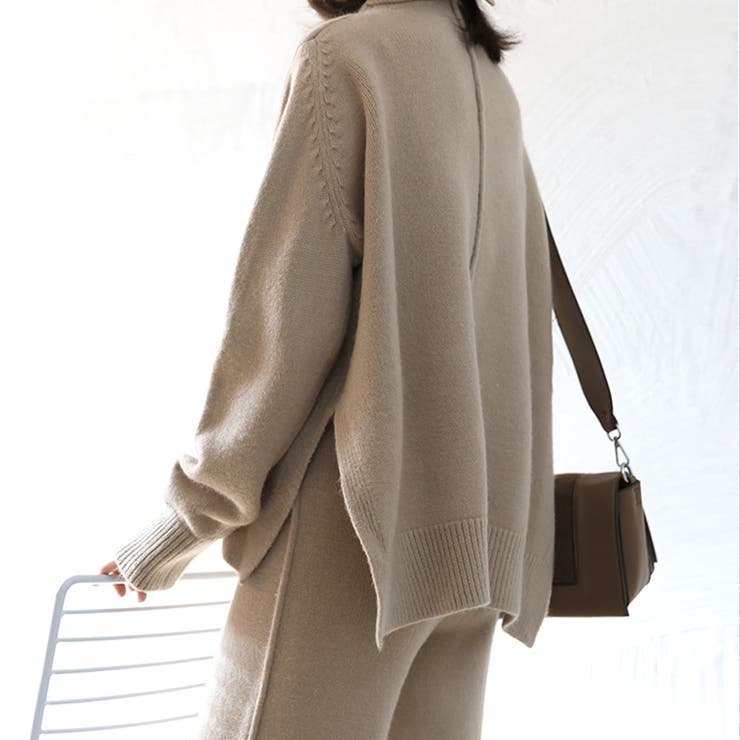 新品未使用　2025SS BEIGE.定番のLUIZAセットアップ アニュアンス anuans アメスリニットセットアップ （BEIGE