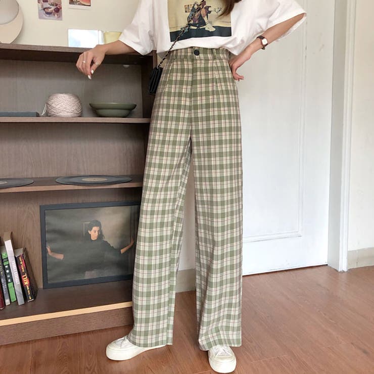 チェック ワイドパンツ 2023 | fashion box  | 詳細画像19 