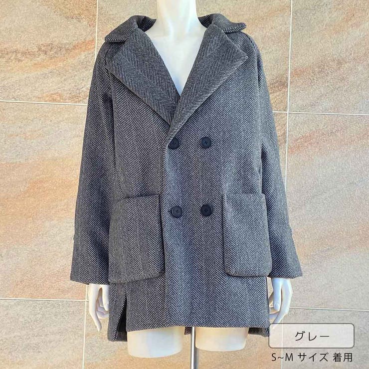 ヘリンボーン柄ハーフコート 2023 SS[品番：FSBW0000583