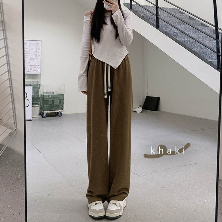 カジュアル ストレッチ リブパンツ | fashion box  | 詳細画像6 