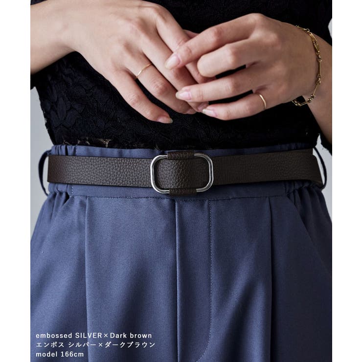 etoll エトル スクエアレザーベルト | Fashion Letter | 詳細画像7 