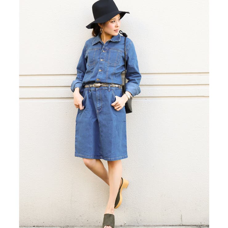 デニムワンピース レディース コンビネゾンワンピース 品番 Ft Fashion Letter ファッションレター のレディース ファッション通販 Shoplist ショップリスト