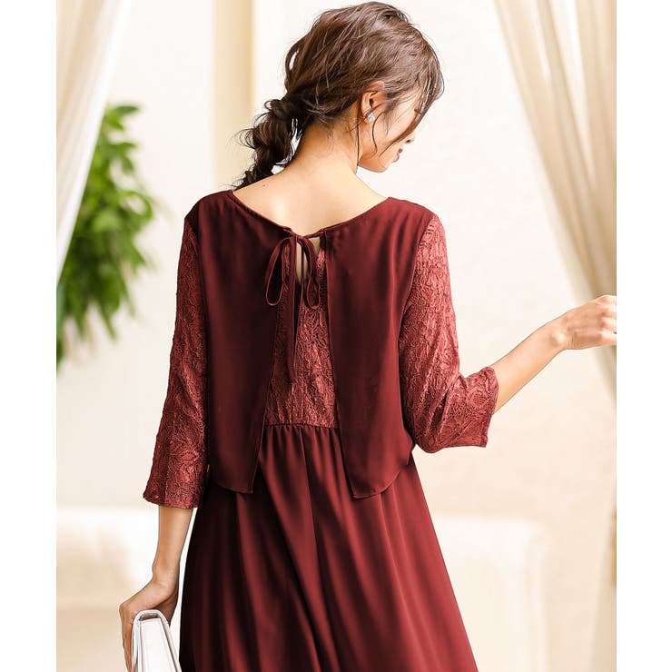 テラコッタ | niana ニアナ バックレース | Fashion Letter