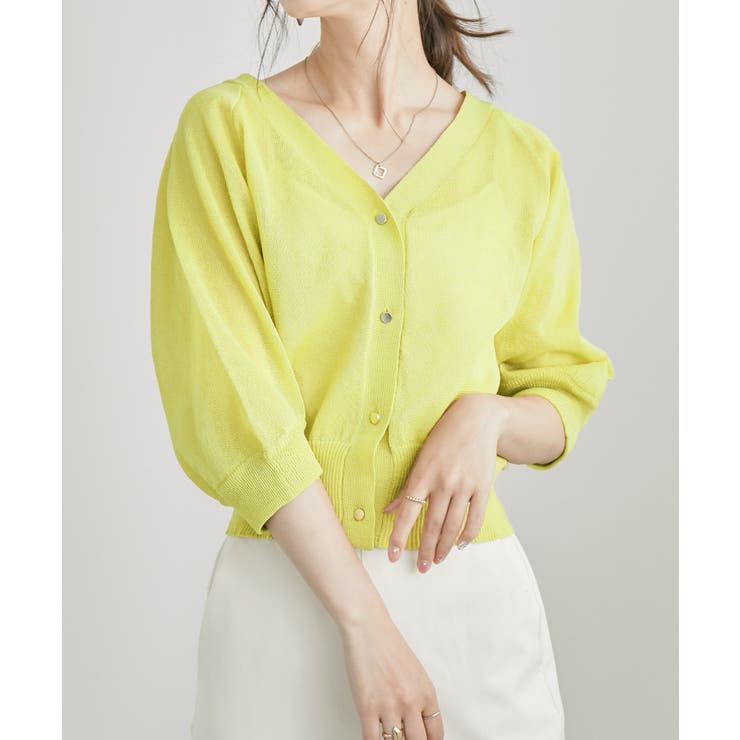 シアー カーディガン レディース[品番：FT000006885]｜Fashion