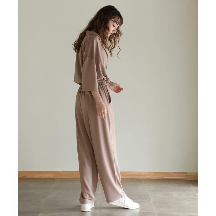 aity アイティ 高撥水オープンカラーシャツセットアップ（男女兼用） | Fashion Letter | 詳細画像7 