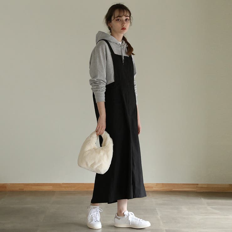 aity アイティ ツイルエプロンサロペットスカート | Fashion Letter | 詳細画像1 