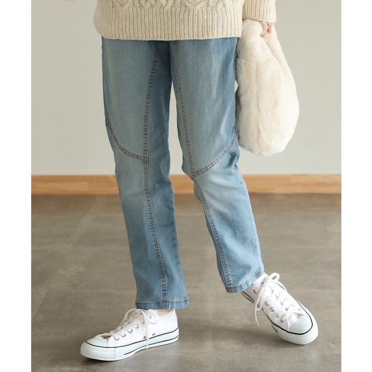 aity アイティ ウエストリブデニムサルエルパンツ | Fashion Letter | 詳細画像9 