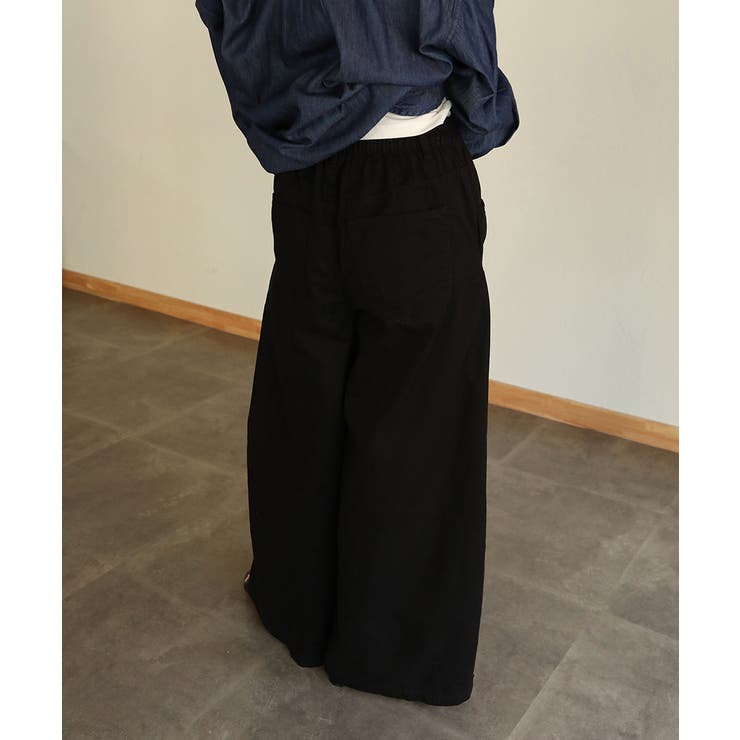 aity アイティ ウエストゴムツイルバギーパンツ | Fashion Letter | 詳細画像8 