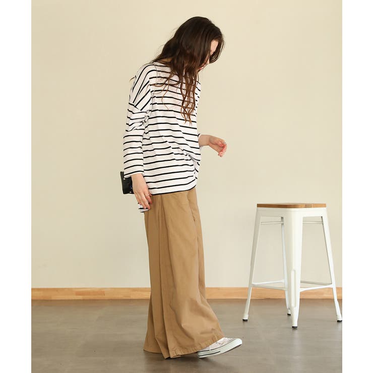 aity アイティ ウエストゴムツイルバギーパンツ | Fashion Letter | 詳細画像10 