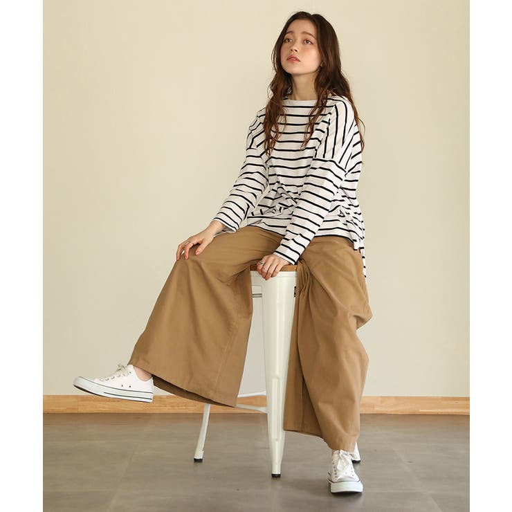 aity アイティ ウエストゴムツイルバギーパンツ | Fashion Letter | 詳細画像12 