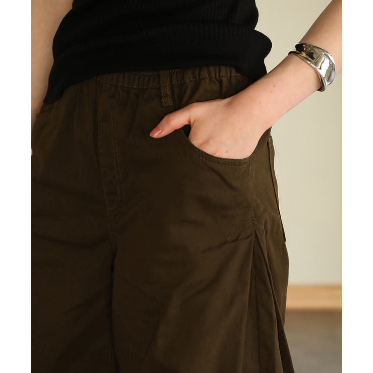 aity アイティ ウエストゴムツイルバギーパンツ | Fashion Letter | 詳細画像19 