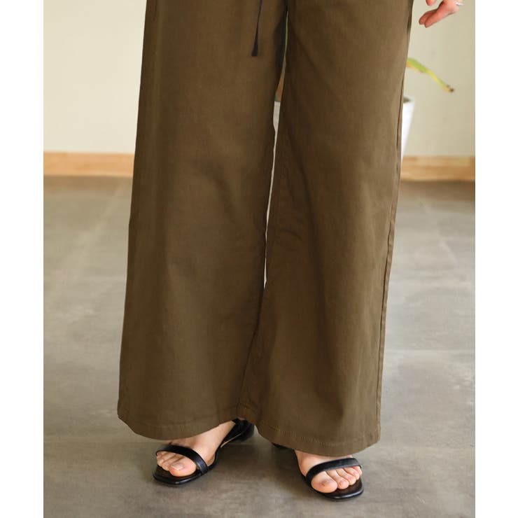 aity アイティ ウエストゴムストレッチツイルベイカーパンツ | Fashion Letter | 詳細画像14 