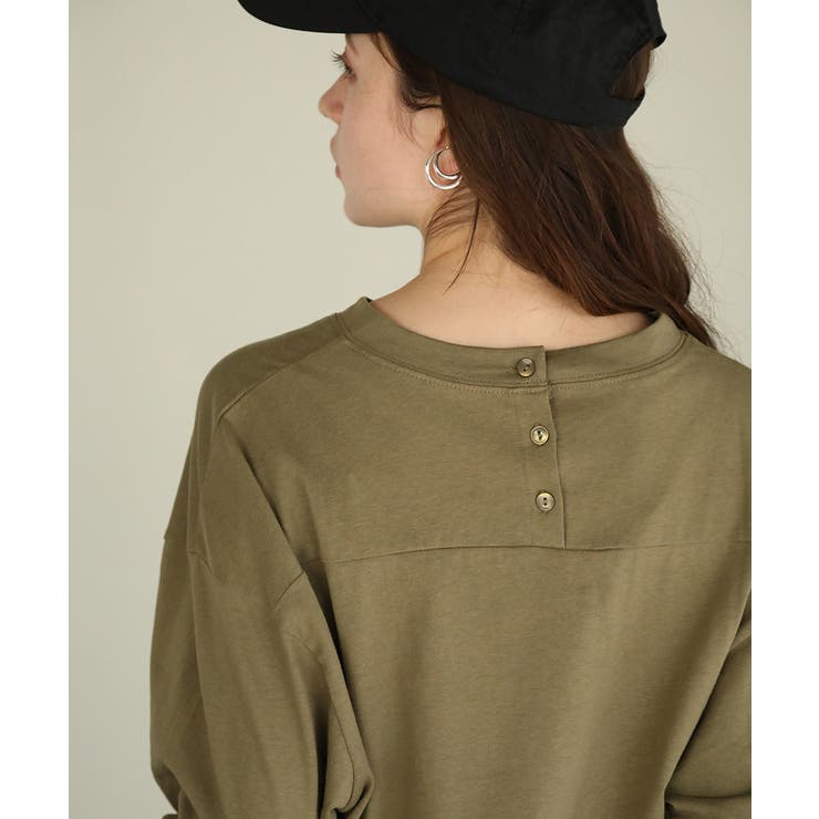 aity アイティ 後ろボタンロングスリーブカットソー | Fashion Letter | 詳細画像8 