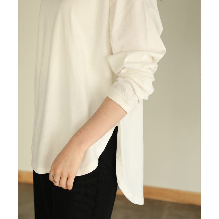 aity アイティ ラウンドヘムロングTシャツ | Fashion Letter | 詳細画像4 